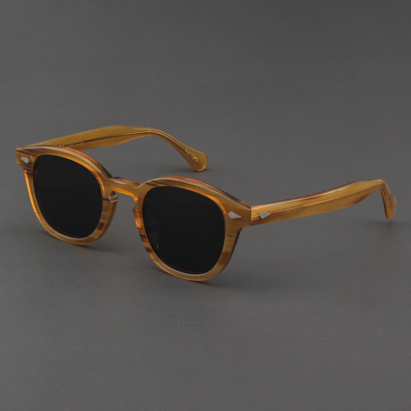 Johnny Depp Polarized Sunglasses Man Round Lemtosh Sun Glasses Woman Luxury Brand Vintage Acetate Frame Night Vision Goggles