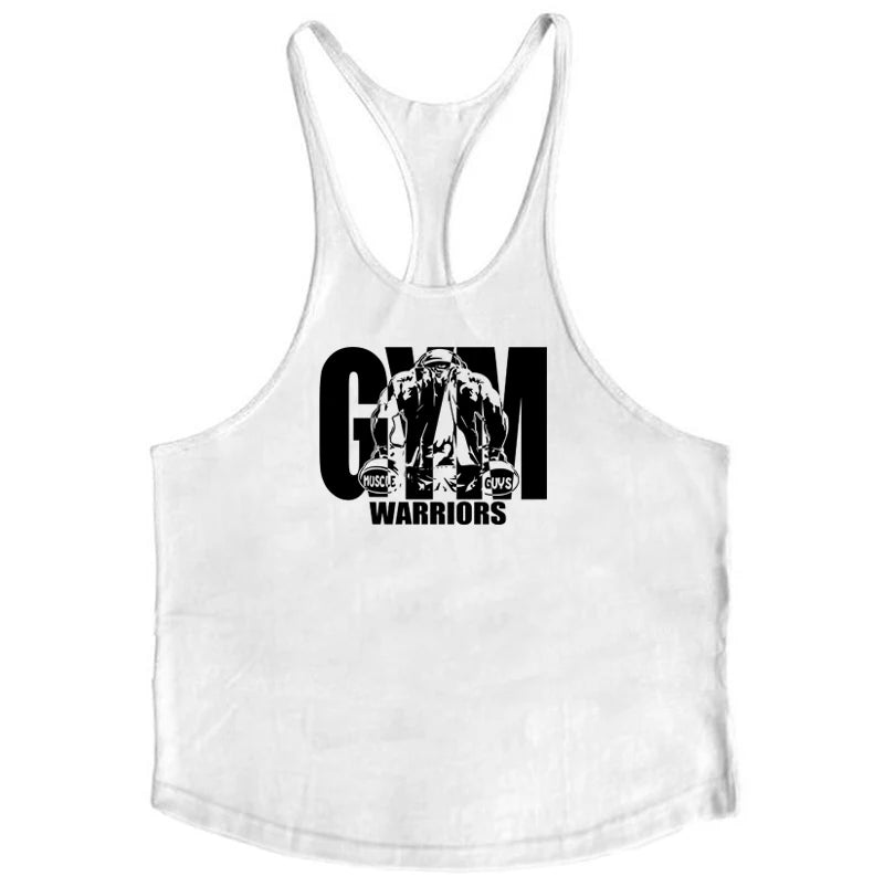 Cotton Breathable Sleeveless Gym Tank Top for Mens Workout