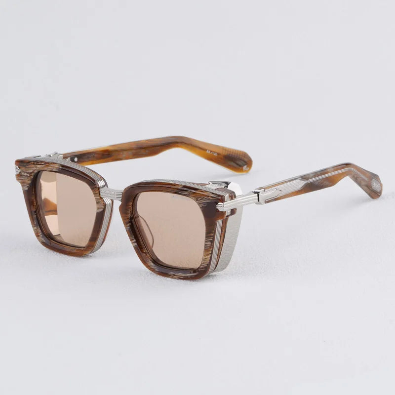 JMM Retro Thick Frame Square 10th Anniversary Limited Sunglasses Designer Tortoiseshell UV400 Vintage High Quality Sunglasses
