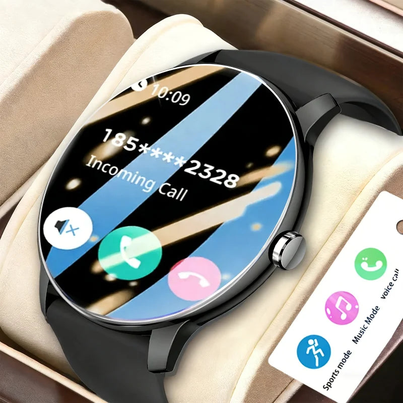 2026 Smartwatch/Fitness Band with Wireless Calling, Multiple Sports Modes, Music Control, Sedentary Reminder, Wallpaper, Weather Updates, Suitable for Android & Iphone