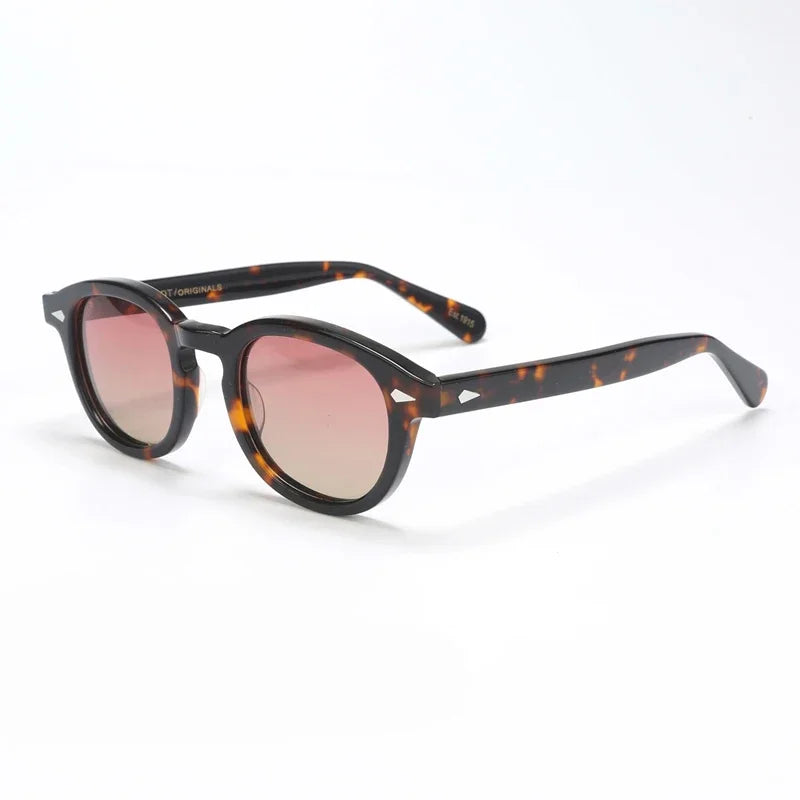Johnny Depp Polarized Sunglasses Men Sun Glasses Woman Luxury Brand Vintage Acetate Frame Goggles